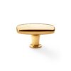 Alexander And Wilks Plain Soap Dish Knob Small 47mm Burnished Brass AW822-47-BB