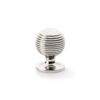 Alexander & Wilks Caesar Cupboard Knob 38Mm On Round Rose AW832-38-PN Polished Nickel