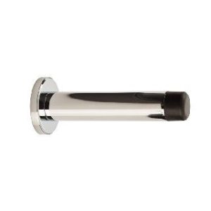 AZ23SC WALL MOUNTED CYLINDER DOORSTOP WITH ROSE