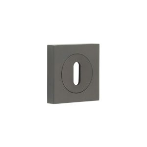 Burlington Standard Keyway Escutcheons Square Plain Rose Dark Bronze