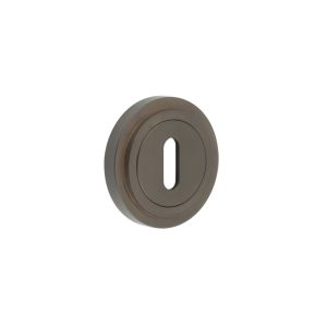 Burlington Standard Keyway Escutcheons Stepped Rose Dark Bronze