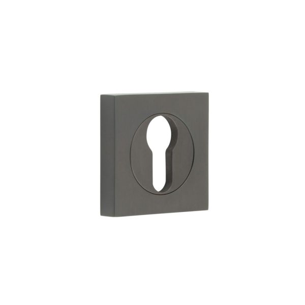 Burlington Euro Profile Escutcheons Square Plain Rose Dark Bronze