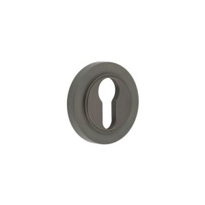 Burlington Euro Profile Escutcheons Plain Rose Dark Bronze