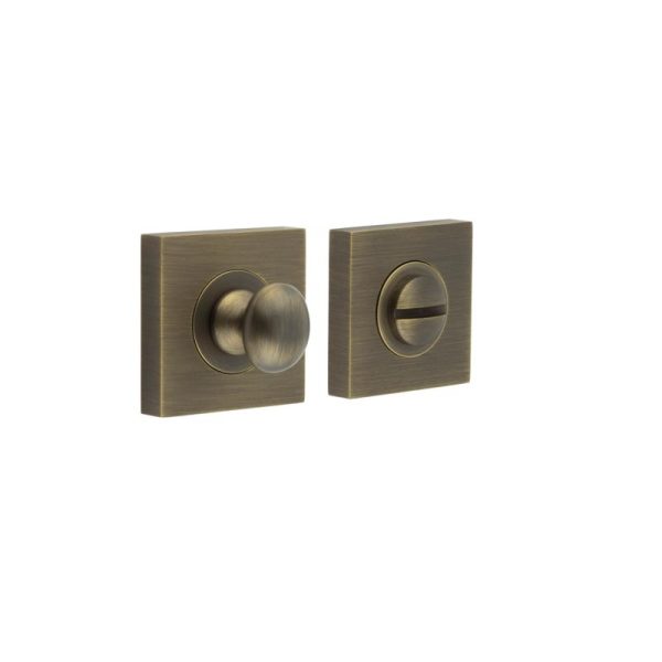 Burlington Turns & Releases Inner 1 Square Plain Rose Antique Brass