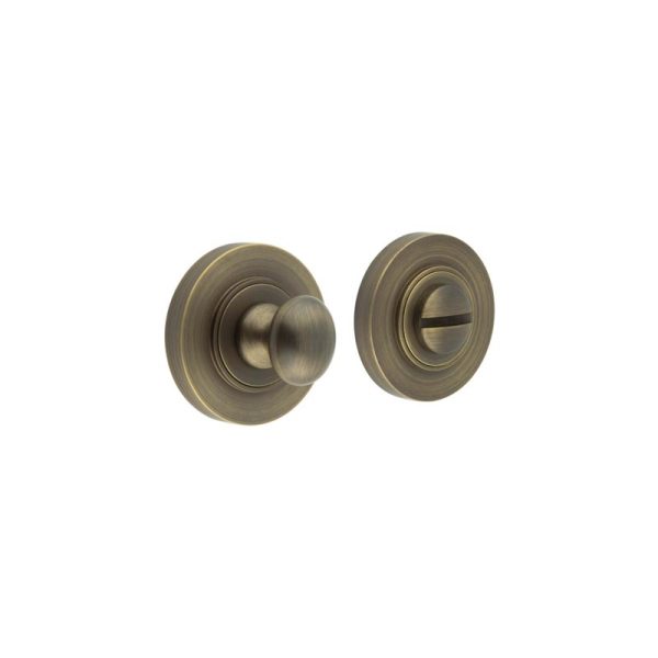 Burlington Turns & Releases Inner 1 Plain Rose Antique Brass