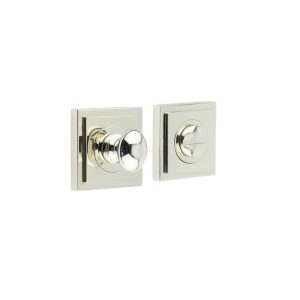 Burlington Turns & Releases Inner 1 Square Stepped Rose Polished Nickel