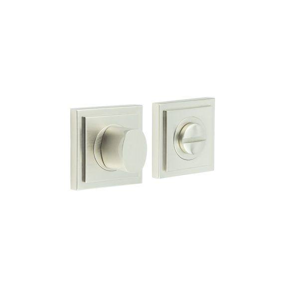 Burlington Turns & Releases Inner 3 Square Stepped Rose Satin Nickel