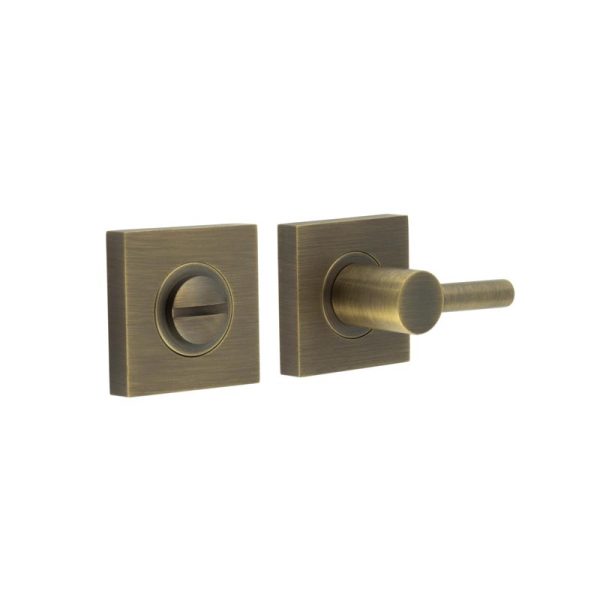 Burlington Easy Turn & Release Square Plain Rose Antique Brass