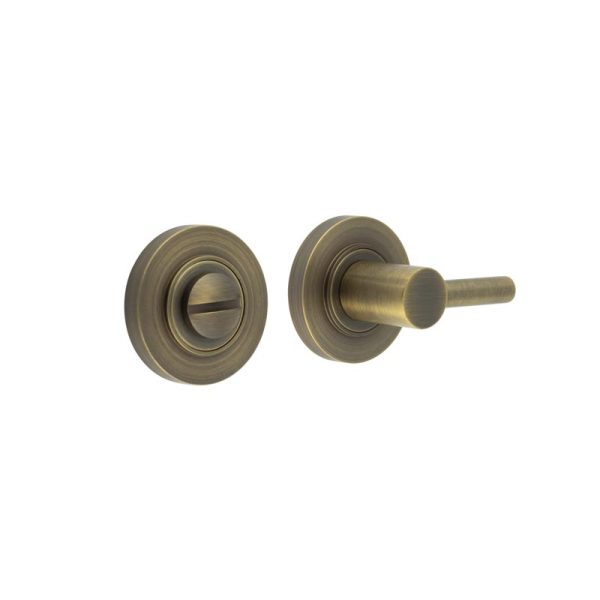 Burlington Easy Turn & Release Plain Rose Antique Brass