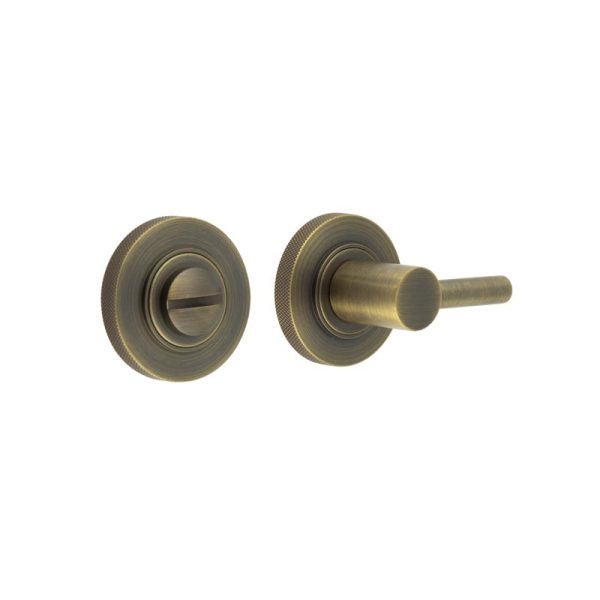 Burlington Easy Turn & Release Knurled Rose Antique Brass