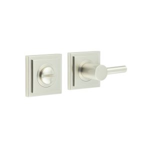 Burlington Easy Turn & Release Square Stepped Rose Satin Nickel