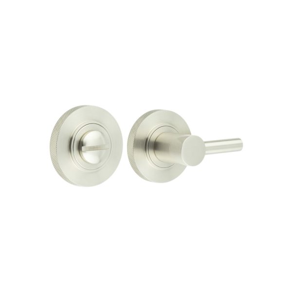 Burlington Easy Turn & Release Knurled Rose Satin Nickel