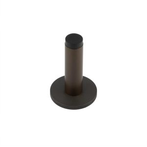 Burlington Plain Wall Mounted Door Stops Plain Rose Dark Bronze