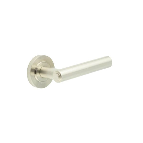 Richmond Door Handles Plain Rose Satin Nickel