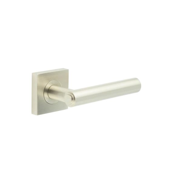 Richmond Door Handles Square Plain Satin Nickel