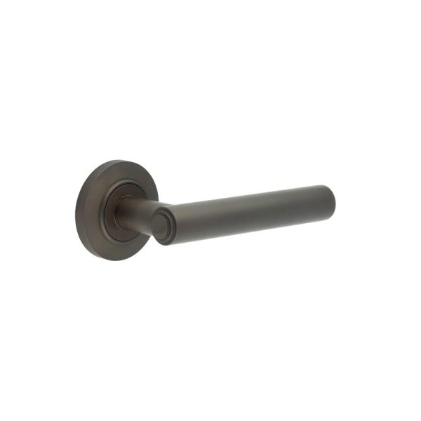 Richmond Door Handles Chamfered Rose Dark Bronze