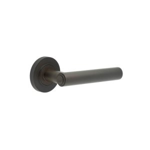 Richmond Door Handles Knurled Rose Dark Bronze