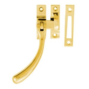 Acre & Clutton Bulb-End Window Casement Fastener 98mm - Polished Brass