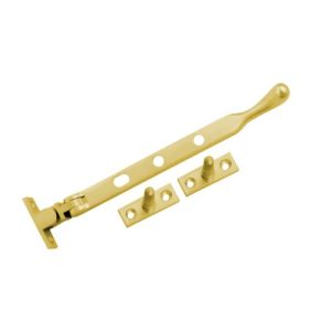 Acre & Clutton Bulb-End Window Casement Stay 203mm - Polished Brass