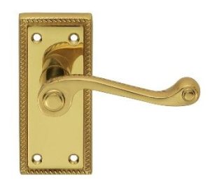 CARLISLE BRASS - CBG2-BP GEORGIAN LEVER ON BACKPLATE - LATCH (CONTRACT RANGE)