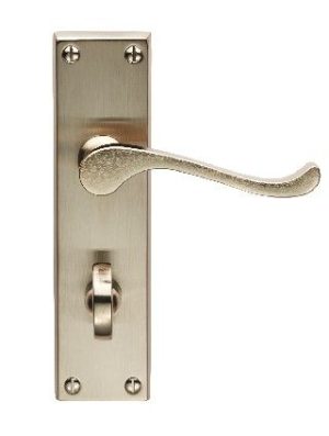 CARLISLE BRASS - CBS54WCSN-BP VICTORIAN SCROLL LEVER ON BACKPLATE - BATHROOM 57MM C/C