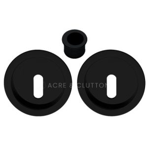 Acre & Clutton Sliding Door Flush Pull Handle Set Key Profile 57mm Matte Black