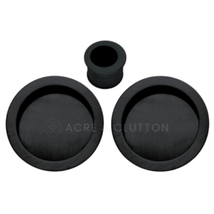 Acre & Clutton CFP057MB Sliding Door Flush Pull Handle Set 57mm - Matt Black