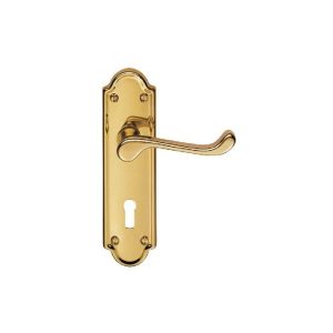 CARLISLE BRASS - DL17-BP ASHTEAD LEVER ON BACKPLATE - LOCK 57MM C/C