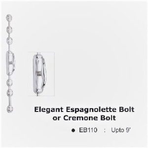 EB110SCP Elegant Espagnolette Bolt or Cremone Bolt