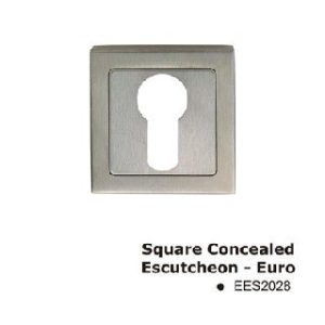 EES2028SSS Square Concealed Escutcheon-Euro