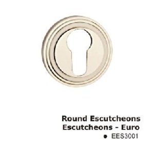 EES3001SSS Round Escutcheons Escutcheons - Euro