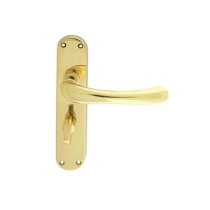 Carlisle Brass CBL13 Ibra Lever On Backplate - Bathroom 57mm C/C 185mm x 40mm Stainless Brass