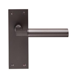 CARLISLE BRASS - EUL042MBRZ AMIATA LEVER ON BACKPLATE - LATCH