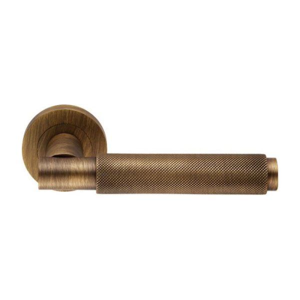 CARLISLE BRASS - EUL050AB VARESE KNURLED LEVER ON ROSE