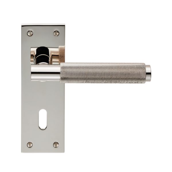 CARLISLE BRASS - EUL051PN VARESE LEVER ON BACKPLATE - LOCK 57MM