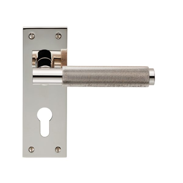 CARLISLE BRASS - EUL051YPN VARESE LEVER ON BACKPLATE - EURO 47.5MM