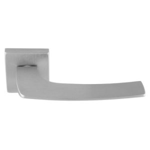 Carlisle Brass Katana Door Handle On Concealed Square Rose - Satin Chrome EUL120SC