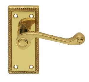 CARLISLE BRASS - FG2 GEORGIAN LEVER ON BACKPLATE - LATCH