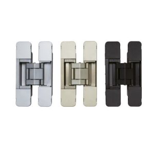 SUGASTSUNE HES3D-H120-36 3-Way Adjustable Concealed Hinge Centre Door Mortise Champagne Gold