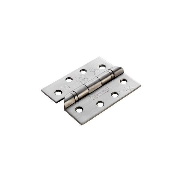 CARLISLE BRASS - HIN1433HT-13SSS EUROSPEC 102 X 76 X 3MM BALL BEARING HOSPITAL TIP HINGE - GRADE 13