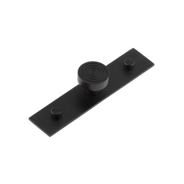 Murray Cupboard Knobs 30mm Plain Backplate Black