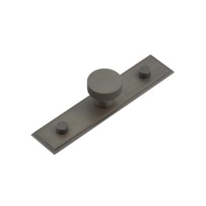 Wenlock Cupboard Knobs 30mm Stepped Backplate Dark Bronze