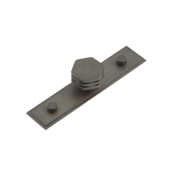 Nile Cupboard Knobs 30mm Stepped Dark Bronze