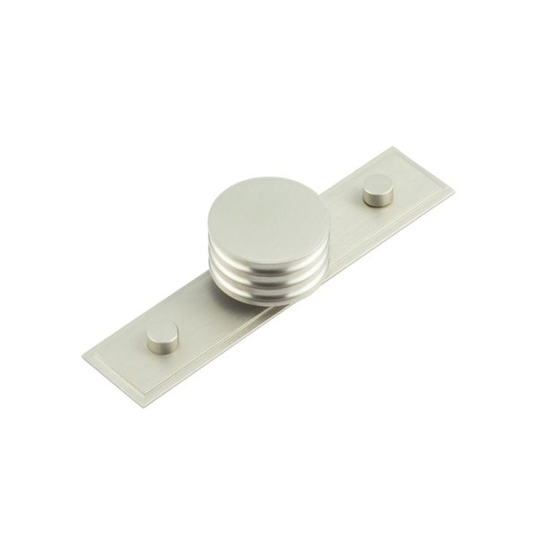 Sturt Cupboard Knobs 40mm Stepped Satin Nickel