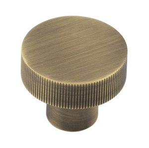 Thaxted AB 30mm Line Knurled Cupboard Knob