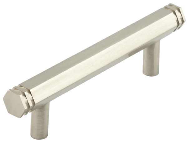 Nile SN 96mm Hex Cabinet Handle With End Step Detail