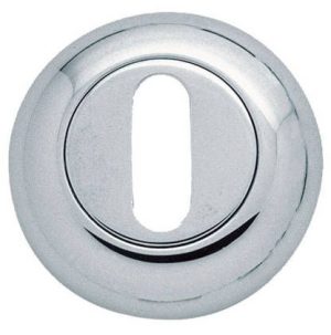 Frelan Hardware Standard Profile Bevelled Escutcheon, Satin Nickel