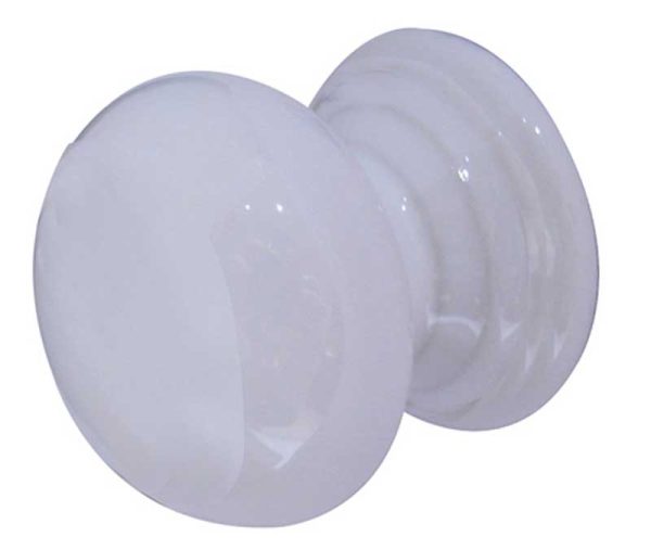 50mm White Cupboard Knob