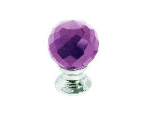 Frelan - JH1260-30PC 30MM Purple Faceted Cupboard Knob