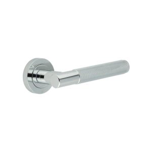 Jedo Bari Knurled Door Handles Polished Chrome